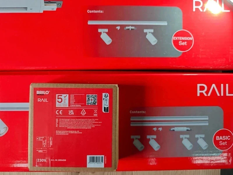 [N3UF] Système Rail Briloner 2,25m | Forme L | 6 Spots GU10 Orientables -3428 – photo 3